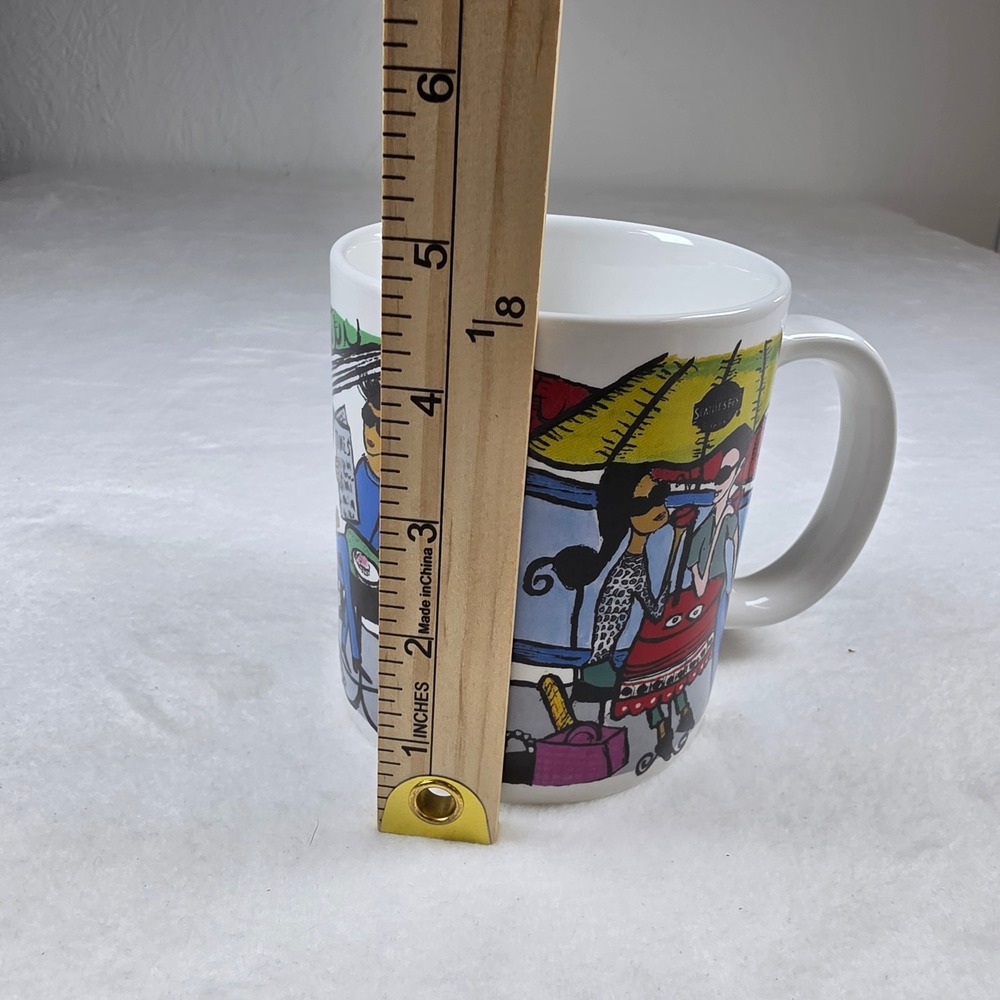 Seattle's Best Coffee Bloom Inc Los Angeles Pop Art Cafe Ceramic Coffee Mug - Picture 5 of 6